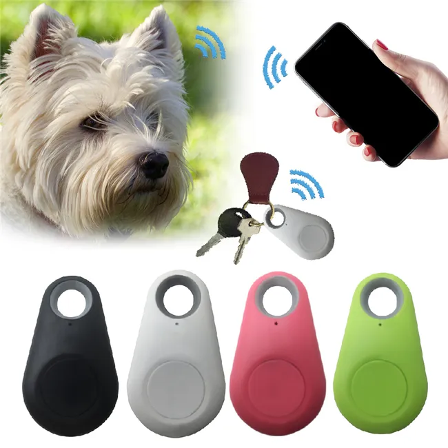 Pets Waterproof Bluetooth Tracer, Mini Smart Locator for Keys and Pets, Android iOS Compatible