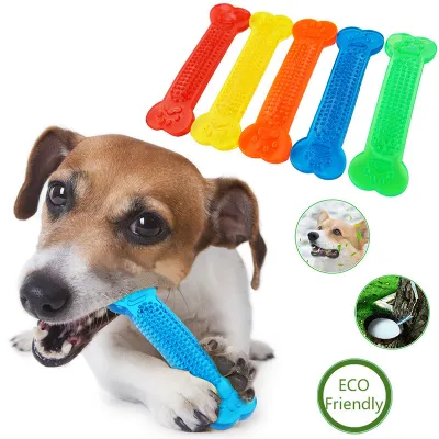 Pet Molar Tooth Cleaner Brushing Stick Training Dog Toy PVC Dental Chew