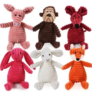 Plush Dog Chew Squeak Interactive Toys for Pets