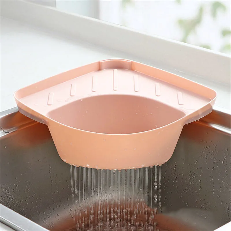 Suction Cup Garbage Strainer Hanging Basket for Kitchen Sink, PP Material