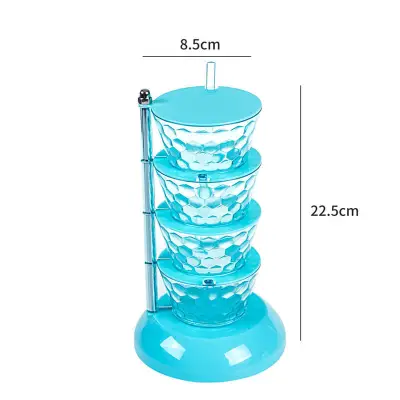 PP Multilayer Seasoning Box for Home Kitchen Spice Organizer