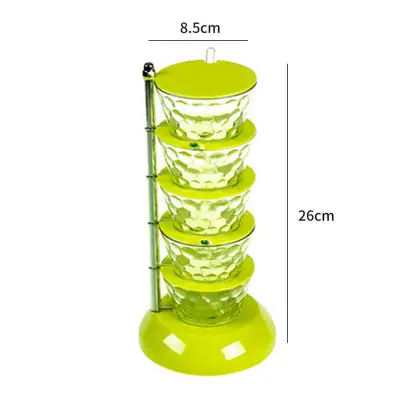 PP Multilayer Seasoning Box for Home Kitchen Spice Organizer