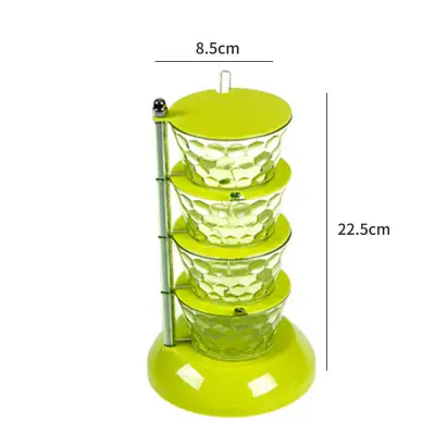 PP Multilayer Seasoning Box for Home Kitchen Spice Organizer