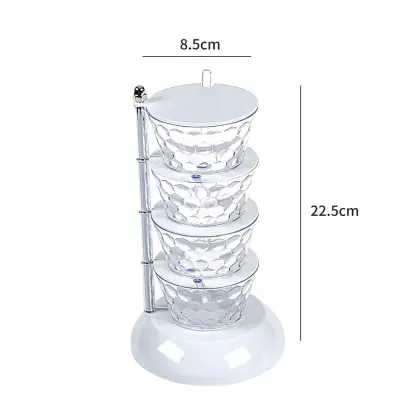 PP Multilayer Seasoning Box for Home Kitchen Spice Organizer
