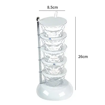 PP Multilayer Seasoning Box for Home Kitchen Spice Organizer