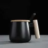 Black Wooden Handle