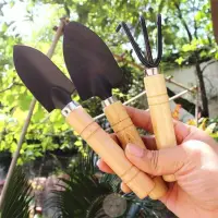 3 unids/set herramienta de jardín con mango de madera para el hogar