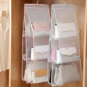 Multifunctional Six Compartment Storage Hanging Bag with PVC and Nylon