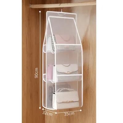 Multifunctional Six Compartment Storage Hanging Bag with PVC and Nylon
