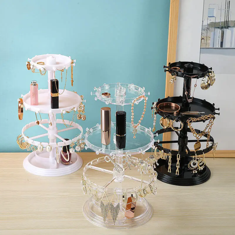 Simple Rotatable Solid Color Jewelry Display Rack