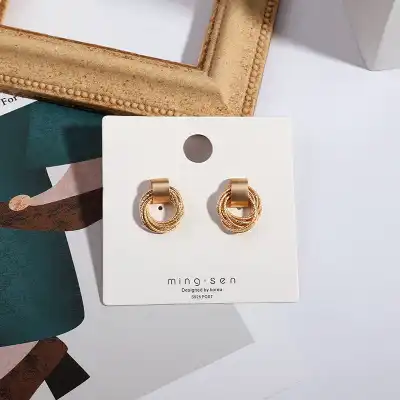 Women's Temperament Geometric Design Earrings Alloy