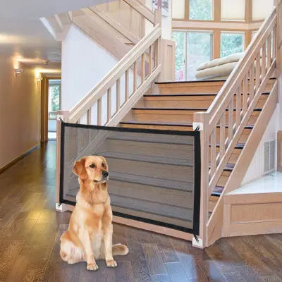 Indoor Outdoor Plastic Mesh Pet Gate Safe Barrier