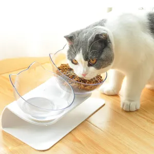 Double Bowls Plastic Food And Water Pet Feeders For Home