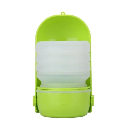 300ML Portable Foldable Pet Dog Water Cup Silica Gel Travel Bottle