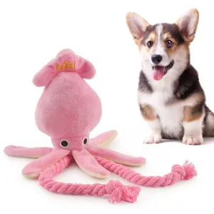Cute Plush Octopus with Rope Pet Dog Toy - Interactive Fun