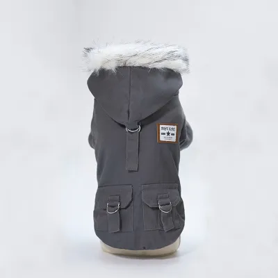 Pets Solid Color Cotton-Padded Clothes Universal Pet Apparel