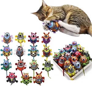Interactive Cat Squeak Simulation Plush Mouse Toy for Indoor Play