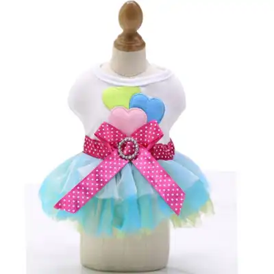 Fashion Dog Sweety Princess Dress Cotton Pet Clothing