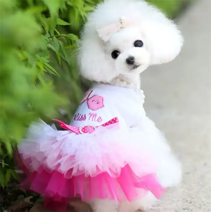 Fashion Dog Sweety Princess Dress Cotton Pet Clothing