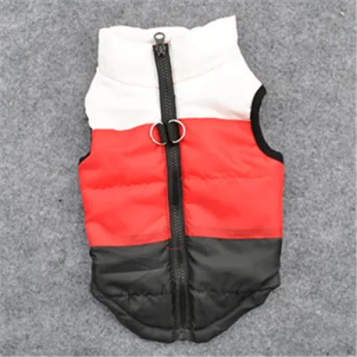 Dog Winter Warm Patchwork Color Leisure Clothes for Pets