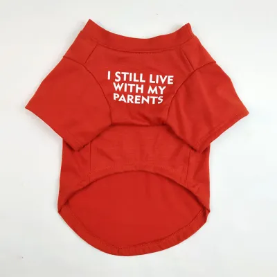 S-2XL Pet Clothes for Small Dogs Letter Printing T-shirt Japan and South Korea Style