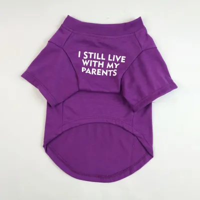 S-2XL Pet Clothes for Small Dogs Letter Printing T-shirt Japan and South Korea Style
