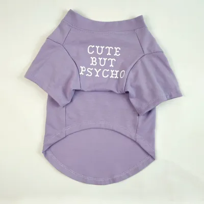 S-2XL Pet Clothes for Small Dogs Letter Printing T-shirt Japan and South Korea Style