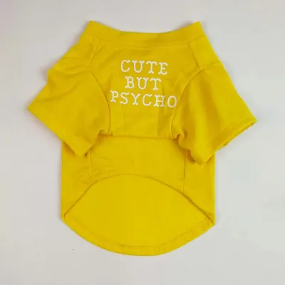 S-2XL Pet Clothes for Small Dogs Letter Printing T-shirt Japan and South Korea Style