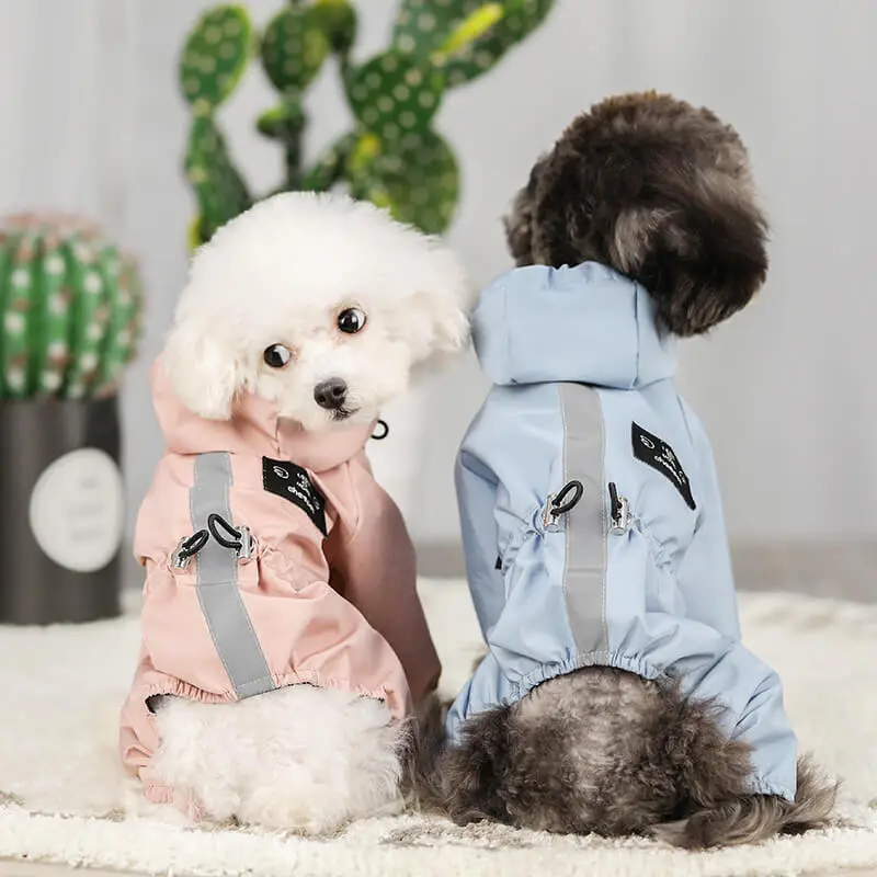 Waterproof Breathable Solid Color Pet Raincoat for Dogs Universal S-5XL