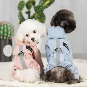 Waterproof Breathable Solid Color Pet Raincoat for Dogs Universal S-5XL