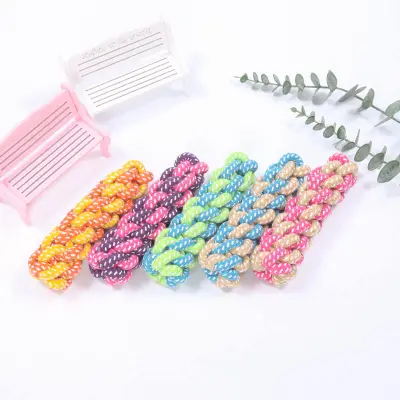 Creative Pet Molar Training Ball - Cotton Rope Interactive Dog Toy for Dental Health