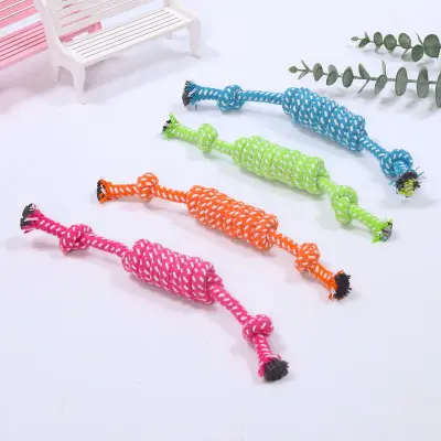 Creative Pet Molar Training Ball - Cotton Rope Interactive Dog Toy for Dental Health