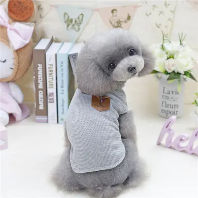 Summer Pet Breathable Vest with Pocket Decoration for Small Dogs