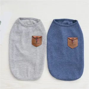 Summer Pet Breathable Vest with Pocket Decoration for Small Dogs
