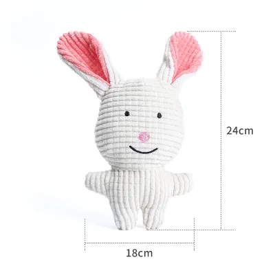Pet Animal Shape Plush Toy Soft Cartoon Pet Toy