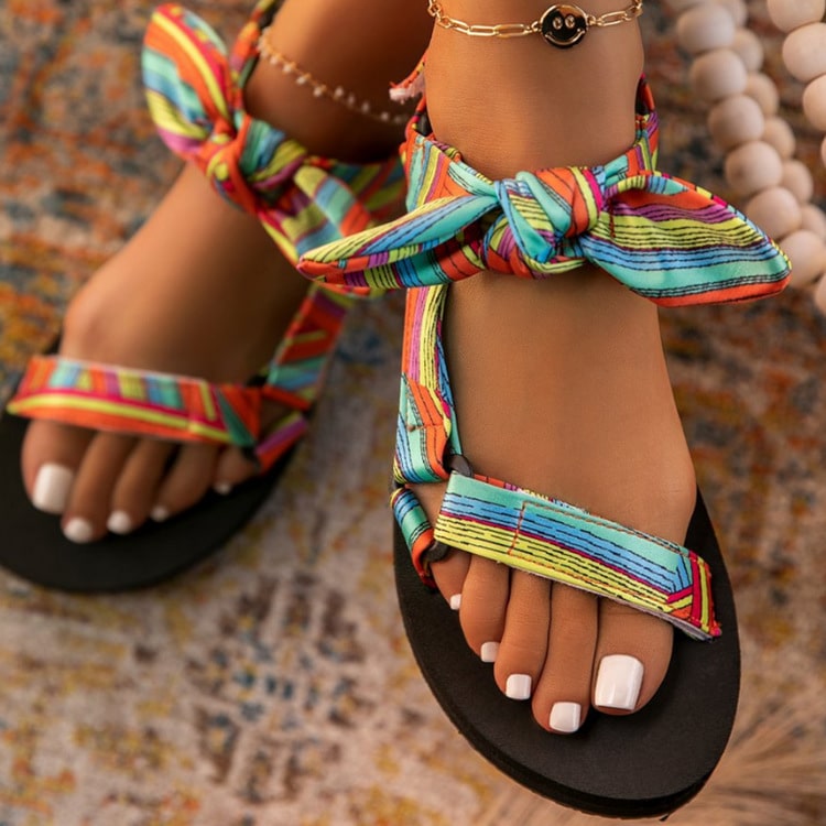 Wholesale Size:5-11 Women Plus Size Fashion Bow Sandals