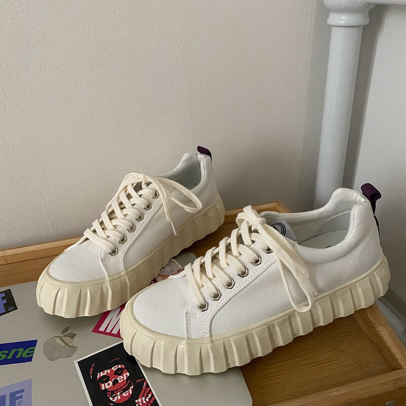 Stephanie様サイズ2 Wholesale Size:4.5-9 Women Classical Flange Canvas Sneakers