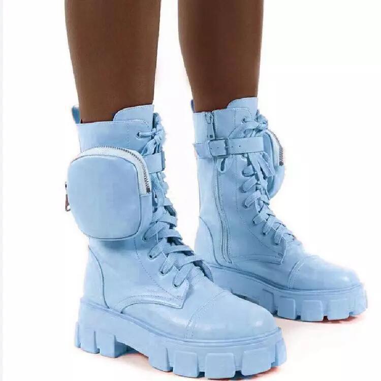 Light blue combat boots hotsell