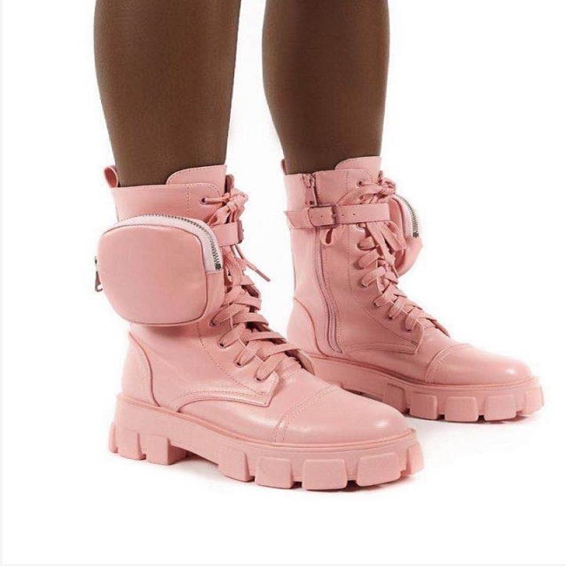 【IONSEOUL】6cm Lucky Platform Sole Lace-Up Boots 5FM0037 IONSEOUL】6cm Lucky Platform Sole Lace-Up Boots 5FM0037