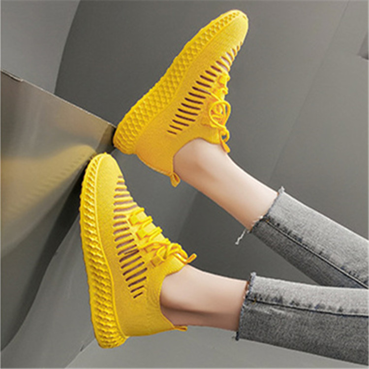 Yunyahe Espadrilles for women sneakers fishing shoes for women summer lace  breathable flat sole single shoe women shoes neon yellow shoes women 41,  black, 5 UK: : Fashion