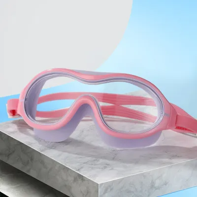 Fashion Big Frame HD Waterproof Anti-fog Swimming Glasses