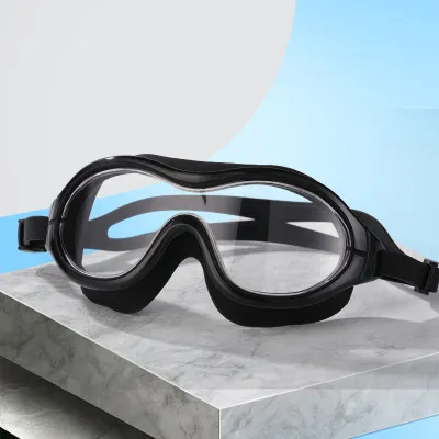 Fashion Big Frame HD Waterproof Anti-fog Swimming Glasses