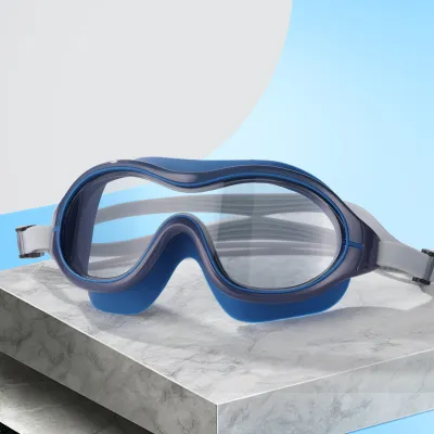 Fashion Big Frame HD Waterproof Anti-fog Swimming Glasses