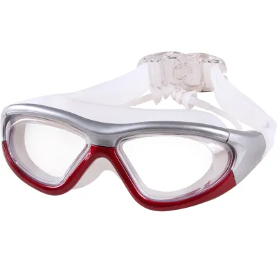 Large Frame Eye Protection Adult Waterproof Anti-fog Swimming Goggles