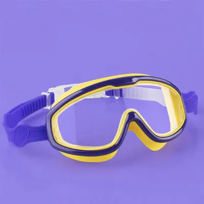 Children Large Frame Waterproof Anti-fog Swimming Goggles for Boys and Girls
