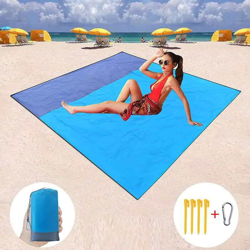 210*200cm Outdoor Beach Waterproof Polyester Picnic Mat for 1-8 People