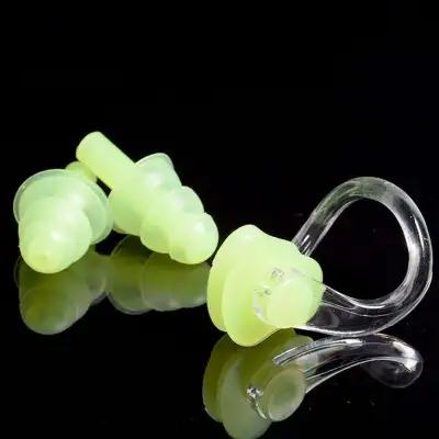 Swimming Nose Clip Ear Plugs Set for Women