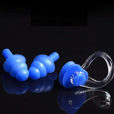 Swimming Nose Clip Ear Plugs Set for Women