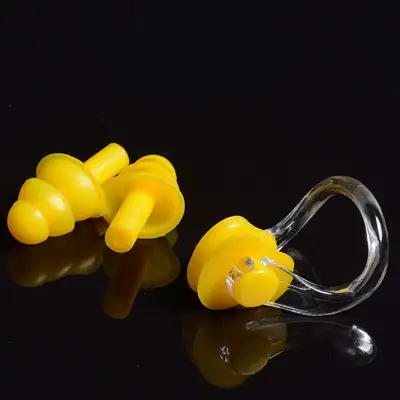 Swimming Nose Clip Ear Plugs Set for Women