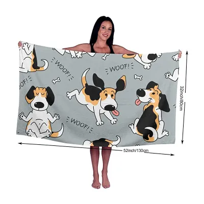 Cute Animal Print Superfine Fiber Beach Towel